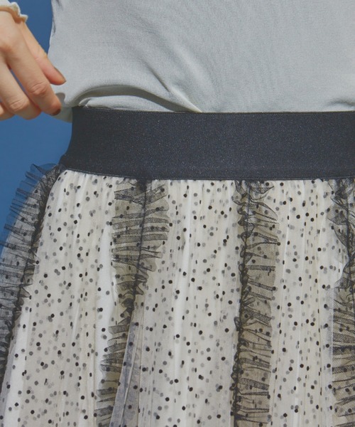 manana suerte（マニャーナスエルテ）の「DOTボリュームチュールスカート（スカート・レディース・アイボリー/ブラック・FREE）」の22枚目の写真