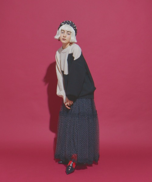 manana suerte（マニャーナスエルテ）の「DOTボリュームチュールスカート（スカート・レディース・アイボリー/ブラック・FREE）」の14枚目の写真