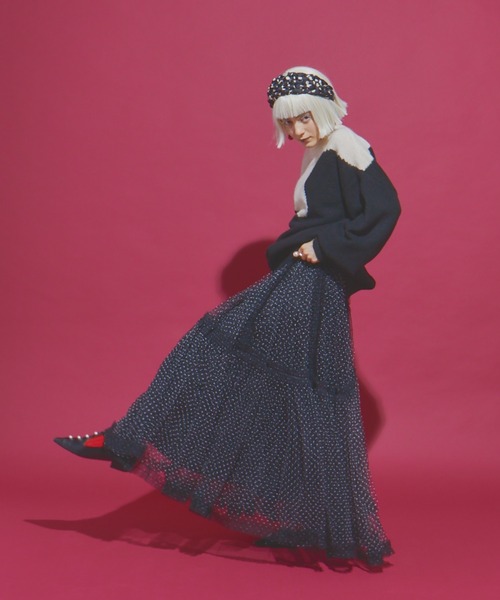 manana suerte（マニャーナスエルテ）の「DOTボリュームチュールスカート（スカート・レディース・アイボリー/ブラック・FREE）」の16枚目の写真