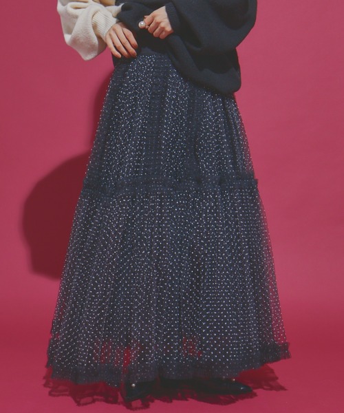 manana suerte（マニャーナスエルテ）の「DOTボリュームチュールスカート（スカート・レディース・アイボリー/ブラック・FREE）」の13枚目の写真