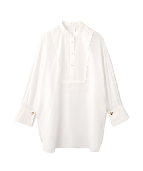 ADORE（アドーア）の「◆シルキーソフトサテンブラウス（シャツ/ブラウス・レディース・ホワイト/ブラック・38）」の12枚目の写真
