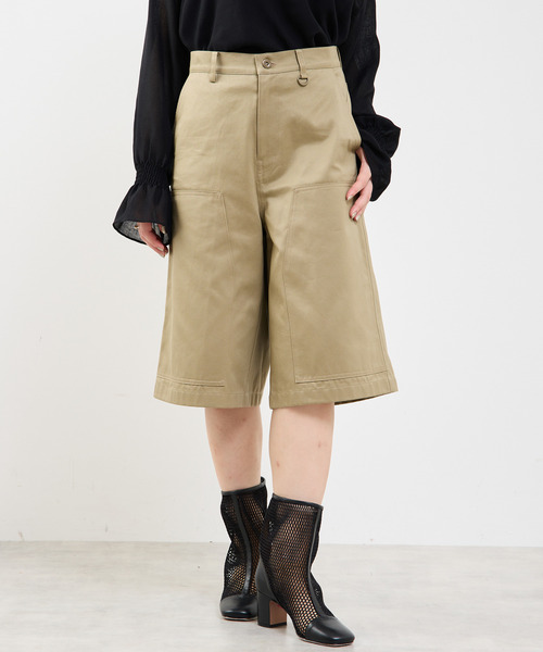 SOFFITTO(ソフィット)の「ダブルニーハーフパンツ(その他パンツ・レディース・ブラック/ベージュ・S/M)」の6枚目の写真