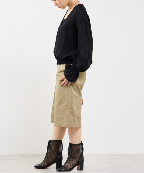 SOFFITTO(ソフィット)の「ダブルニーハーフパンツ(その他パンツ・レディース・ブラック/ベージュ・S/M)」の12枚目の写真