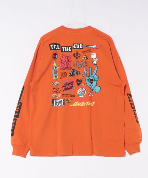 SANTA CRUZ(サンタクルーズ)の「【限定】SANTACRUZ/サンタクルーズ 長袖Tシャツ/ロンT バックプリント 502254404(Tシャツ/カットソー・メンズ・ホワイト/ライトブラック/オレンジ・XL/L/M)」の22枚目の写真