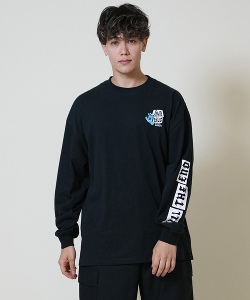 SANTA CRUZ(サンタクルーズ)の「【限定】SANTACRUZ/サンタクルーズ 長袖Tシャツ/ロンT バックプリント 502254404(Tシャツ/カットソー・メンズ・ホワイト/ライトブラック/オレンジ・XL/L/M)」の10枚目の写真