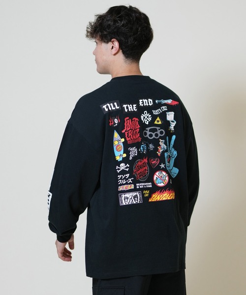 SANTA CRUZ(サンタクルーズ)の「【限定】SANTACRUZ/サンタクルーズ 長袖Tシャツ/ロンT バックプリント 502254404(Tシャツ/カットソー・メンズ・ホワイト/ライトブラック/オレンジ・XL/L/M)」の11枚目の写真