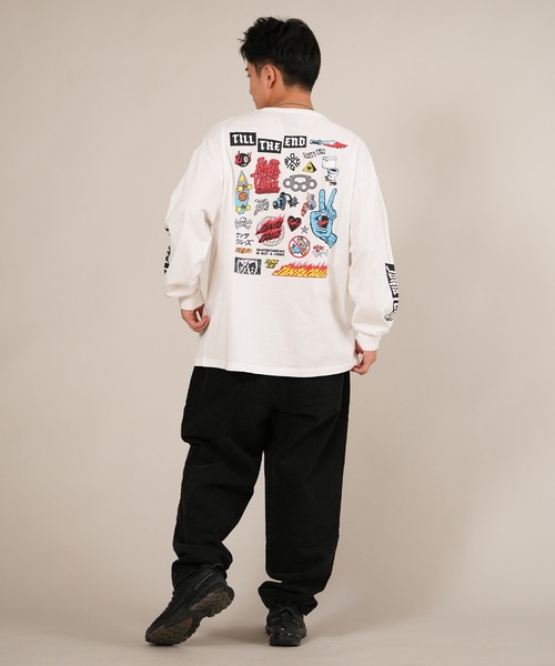 SANTA CRUZ(サンタクルーズ)の「【限定】SANTACRUZ/サンタクルーズ 長袖Tシャツ/ロンT バックプリント 502254404(Tシャツ/カットソー・メンズ・ホワイト/ライトブラック/オレンジ・XL/L/M)」の8枚目の写真