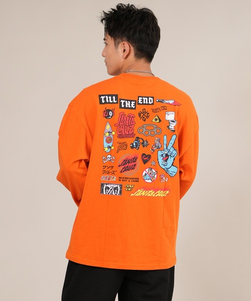 セール】【限定】SANTACRUZ/サンタクルーズ 長袖Tシャツ/ロンT バック