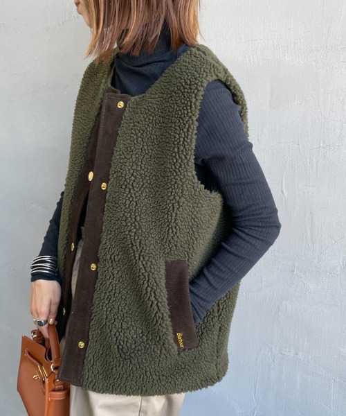 【BARBOUR/バブアー】dulsie liner：ボアベスト Dulsie ボア ライナー ベスト｜ベスト｜ベスト＆ライナー