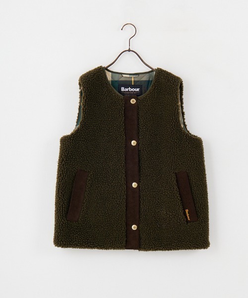 【BARBOUR/バブアー】dulsie liner：ボアベスト Rouge vif la cle｜【BARBOUR/バブアー】DULSIE LINER / ボアベスト