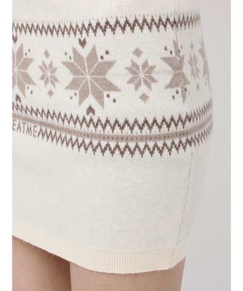 EATME（イートミー）の「ノルディックニットスカート（スカート・レディース・グレー/アイボリー/ブラック・FREE）」の22枚目の写真