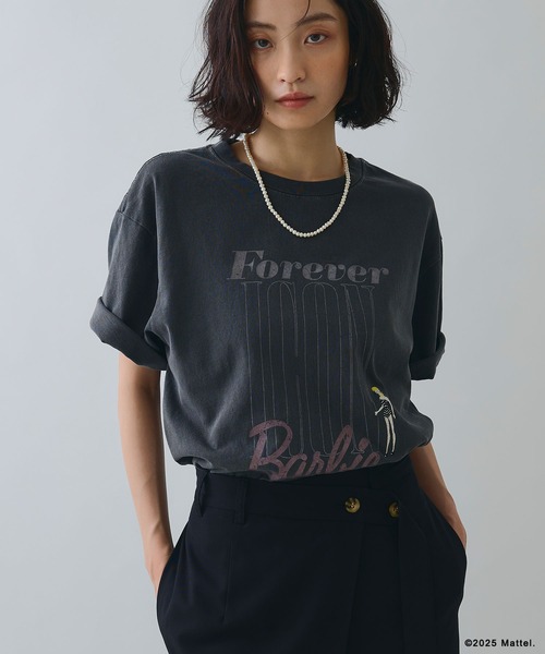 ELLEgirl(エルガール)の「《Barbie×ELLEgirl》 ICONロゴTシャツ(Tシャツ/カットソー・レディース・オフホワイト/チャコール・FREE)」の9枚目の写真