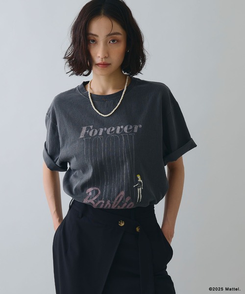 ELLEgirl(エルガール)の「《Barbie×ELLEgirl》 ICONロゴTシャツ(Tシャツ/カットソー・レディース・オフホワイト/チャコール・FREE)」の10枚目の写真