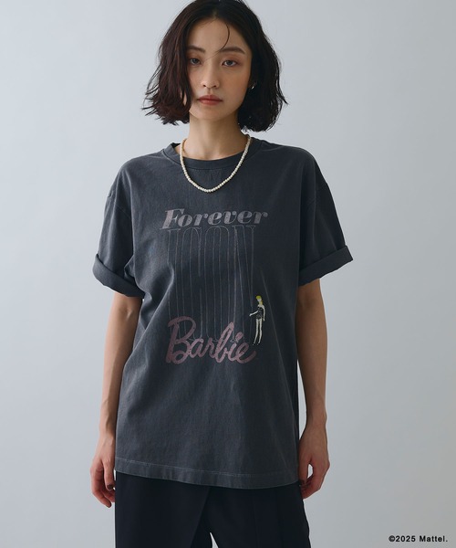 ELLEgirl(エルガール)の「《Barbie×ELLEgirl》 ICONロゴTシャツ(Tシャツ/カットソー・レディース・オフホワイト/チャコール・FREE)」の5枚目の写真