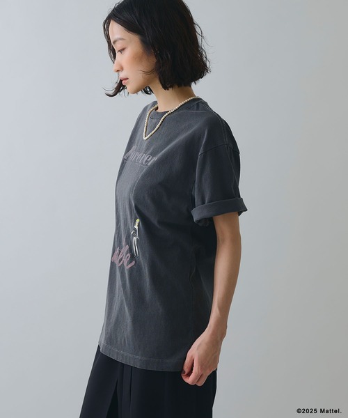 ELLEgirl(エルガール)の「《Barbie×ELLEgirl》 ICONロゴTシャツ(Tシャツ/カットソー・レディース・オフホワイト/チャコール・FREE)」の8枚目の写真