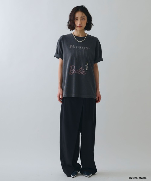 ELLEgirl(エルガール)の「《Barbie×ELLEgirl》 ICONロゴTシャツ(Tシャツ/カットソー・レディース・オフホワイト/チャコール・FREE)」の12枚目の写真