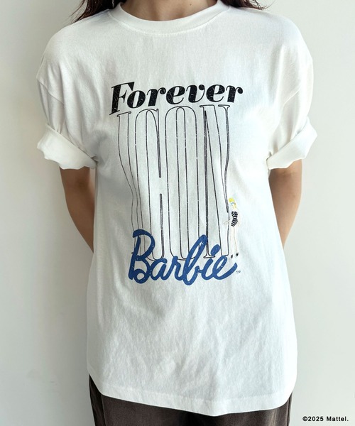 ELLEgirl(エルガール)の「《Barbie×ELLEgirl》 ICONロゴTシャツ(Tシャツ/カットソー・レディース・オフホワイト/チャコール・FREE)」の20枚目の写真