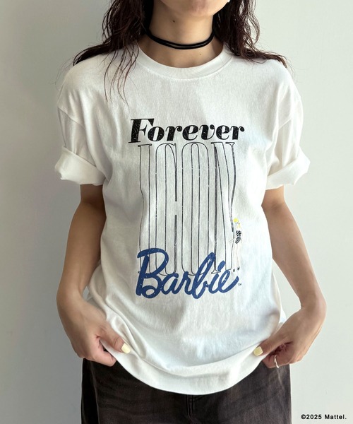 ELLEgirl(エルガール)の「《Barbie×ELLEgirl》 ICONロゴTシャツ(Tシャツ/カットソー・レディース・オフホワイト/チャコール・FREE)」の19枚目の写真