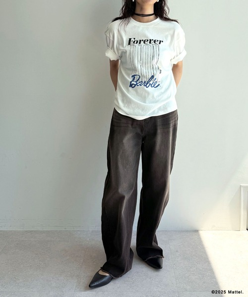 ELLEgirl(エルガール)の「《Barbie×ELLEgirl》 ICONロゴTシャツ(Tシャツ/カットソー・レディース・オフホワイト/チャコール・FREE)」の22枚目の写真