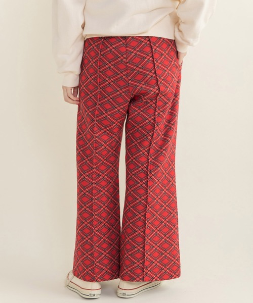 CHILD WOMAN（チャイルドウーマン）の「チェック柄キルトジャカード イージーパンツ（その他パンツ・レディース・レッド・FREE）」の17枚目の写真