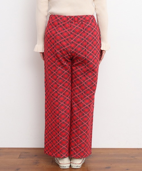 CHILD WOMAN（チャイルドウーマン）の「チェック柄キルトジャカード イージーパンツ（その他パンツ・レディース・レッド・FREE）」の8枚目の写真