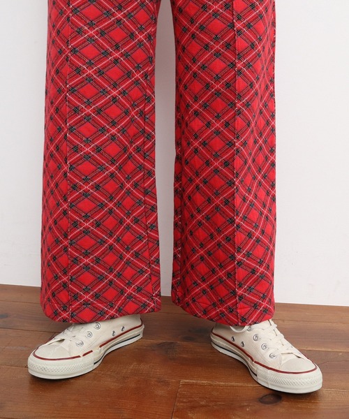 CHILD WOMAN（チャイルドウーマン）の「チェック柄キルトジャカード イージーパンツ（その他パンツ・レディース・レッド・FREE）」の13枚目の写真