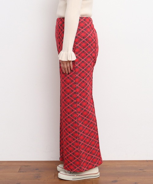 CHILD WOMAN（チャイルドウーマン）の「チェック柄キルトジャカード イージーパンツ（その他パンツ・レディース・レッド・FREE）」の7枚目の写真