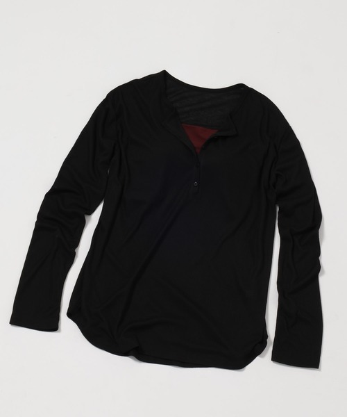 bijorie(ビジュリィ)の「【bijorie】ヘンリーシアートップス(Tシャツ/カットソー・レディース・ブラック/オフホワイト/ライトグレー/チャコール・FREE)」の8枚目の写真