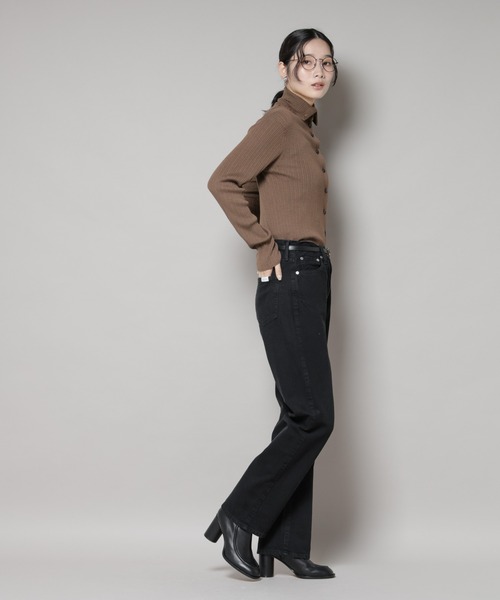 upperhights（アッパーハイツ）の「upper hights/THE AMALIE JET BLACK（デニムパンツ・レディース・ブラック・25/24/23）」の8枚目の写真