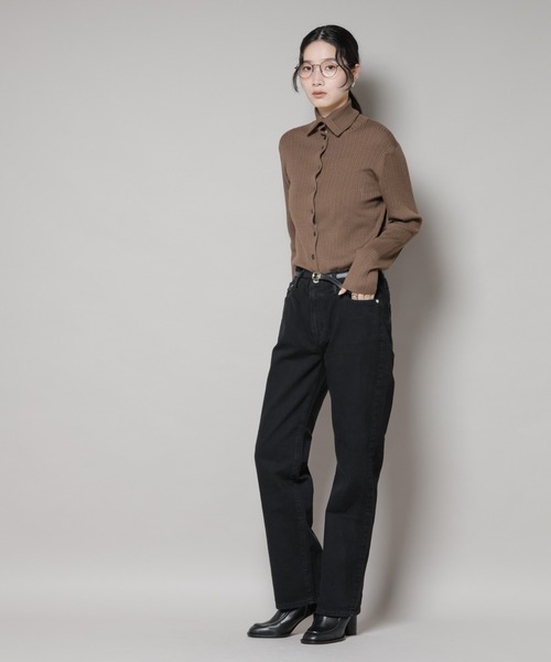 upperhights（アッパーハイツ）の「upper hights/THE AMALIE JET BLACK（デニムパンツ・レディース・ブラック・25/24/23）」の7枚目の写真