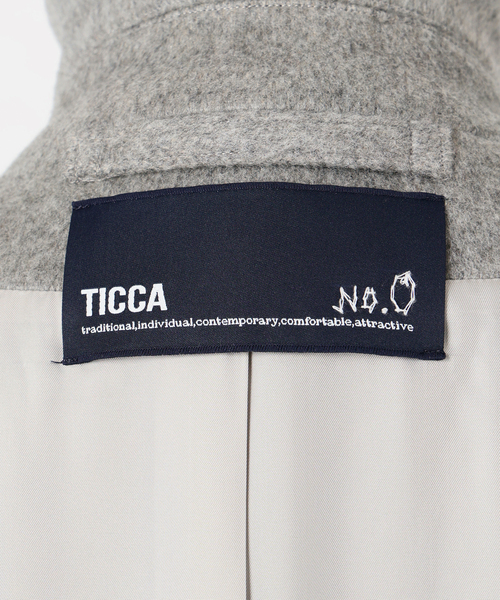 TICCA(ティッカ)の「TICCA ティッカ プレミアムロングコート TBEA-013(その他アウター・レディース・ライトグレー・FREE)」の17枚目の写真
