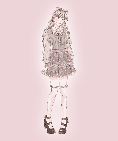 mellfy memory(メルフィーメモリー)の「Girls Cable Knit Blouseトップス(ニット/セーター・レディース・グレー/ホワイト/ピンク・FREE)」の19枚目の写真