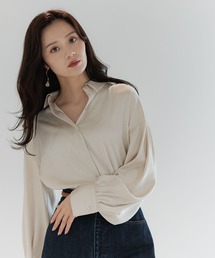 Andemiu | マットサテンシャツ586654(シャツ/ブラウス)