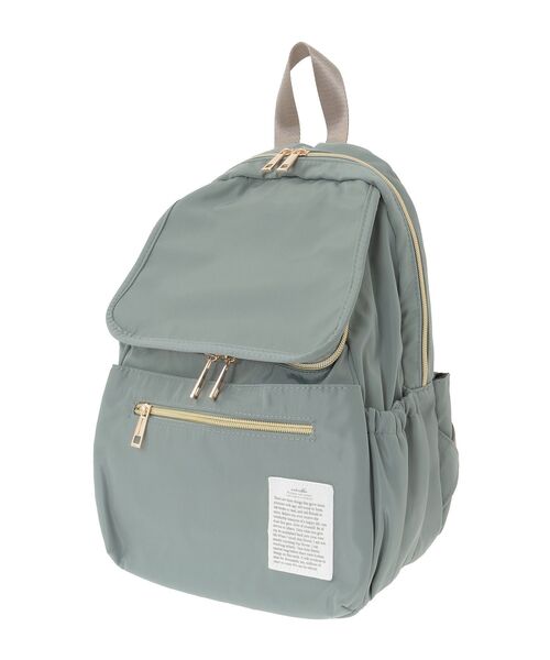Green　Parks（グリーンパークス）の「andmikka.10ポケット2層リュック（バックパック/リュック・レディース・ミント/モカ/ブラック・FREE）」の14枚目の写真