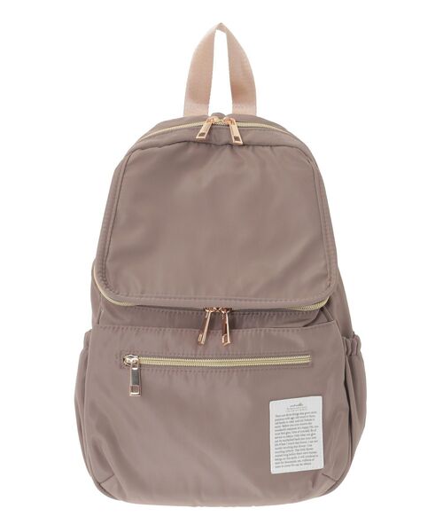 Green　Parks（グリーンパークス）の「andmikka.10ポケット2層リュック（バックパック/リュック・レディース・ミント/モカ/ブラック・FREE）」の5枚目の写真