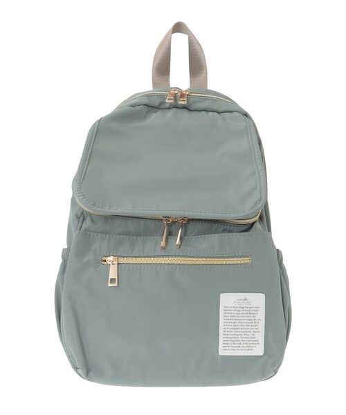 Green　Parks（グリーンパークス）の「andmikka.10ポケット2層リュック（バックパック/リュック・レディース・ミント/モカ/ブラック・FREE）」の4枚目の写真