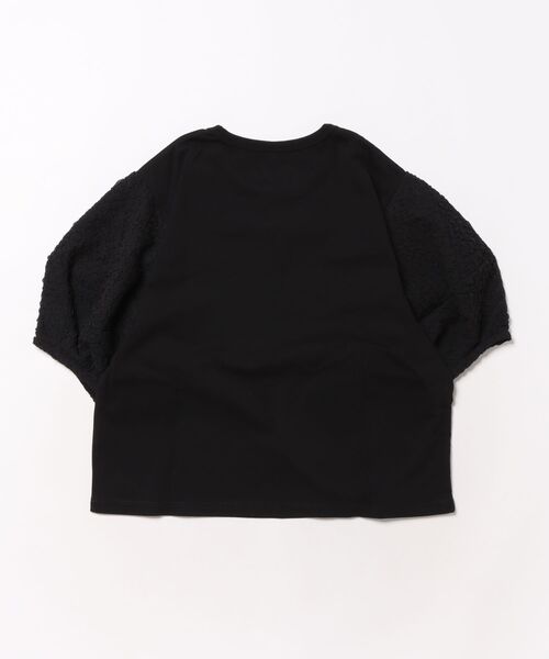 garcon la raison(ギャルソン・ラ・レゾン)の「バルーンスリーブプルオーバー(Tシャツ/カットソー・キッズ・ブラック/ラベンダー/オフホワイト・130cm/140cm)」の4枚目の写真