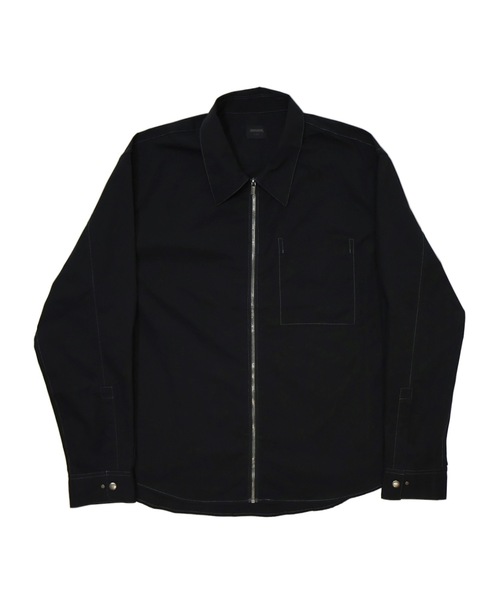 その他 mmmmm MMMM/ ライトウエイトツイルジップシャツ（シャツ/ブラウス