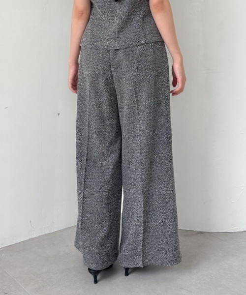 archives(アルシーヴ)の「【SETUP対応】タックツイードワイドスラックス(スラックス・レディース・ブラウン/ブラック・MEDIUM)」の16枚目の写真