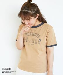 【PEANUTS】リンガーTシャツ