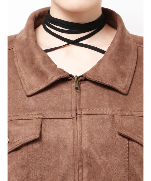 RESEXXY（リゼクシー）の「ラウンドネスオーバーブルゾン【セットアップ着用可能】（ブルゾン・レディース・ブラック/ブルー/ブラウン・FREE）」の15枚目の写真