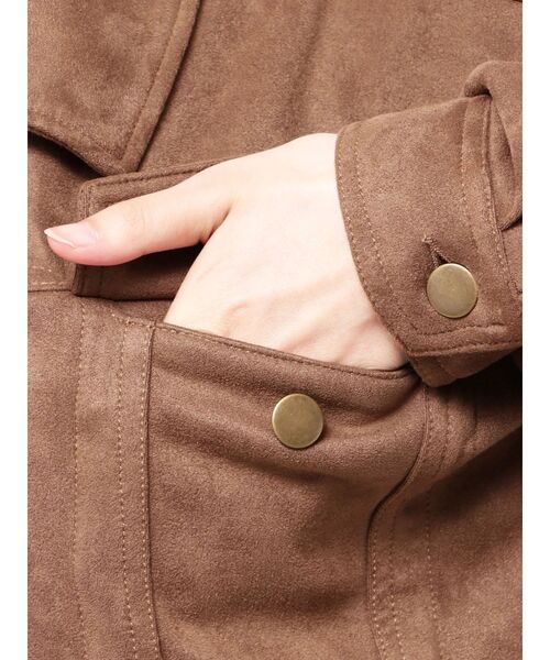 RESEXXY（リゼクシー）の「ラウンドネスオーバーブルゾン【セットアップ着用可能】（ブルゾン・レディース・ブラック/ブルー/ブラウン・FREE）」の17枚目の写真