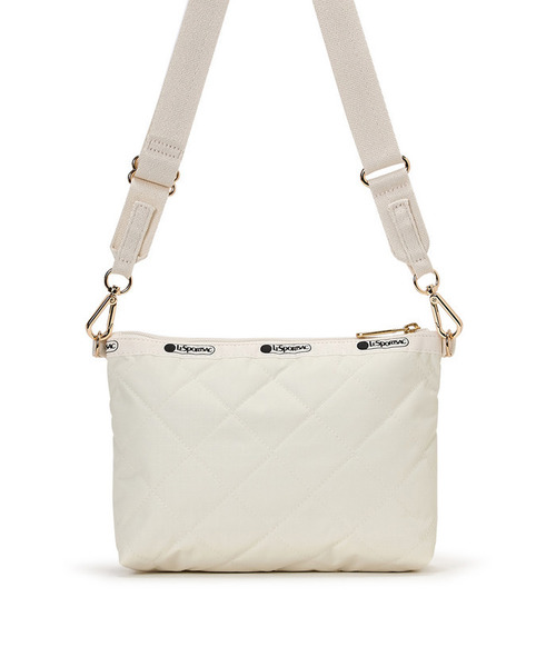 LeSportsac(レスポートサック)の「CHAIN COSMETIC CLUTCH サンドバーチェーンキルト(ショルダーバッグ・レディース・ホワイト・FREE)」の7枚目の写真