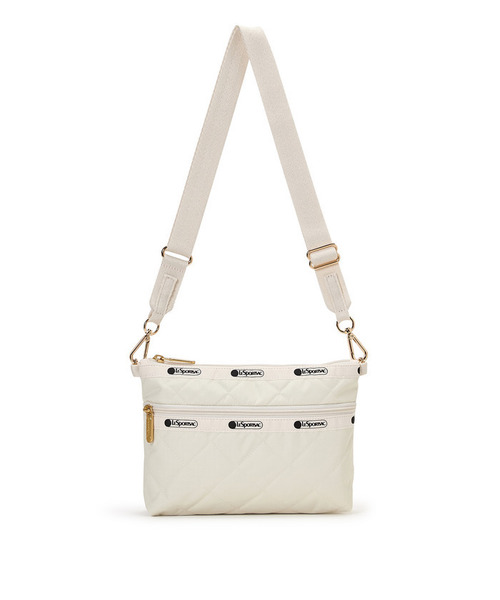 LeSportsac(レスポートサック)の「CHAIN COSMETIC CLUTCH サンドバーチェーンキルト(ショルダーバッグ・レディース・ホワイト・FREE)」の3枚目の写真