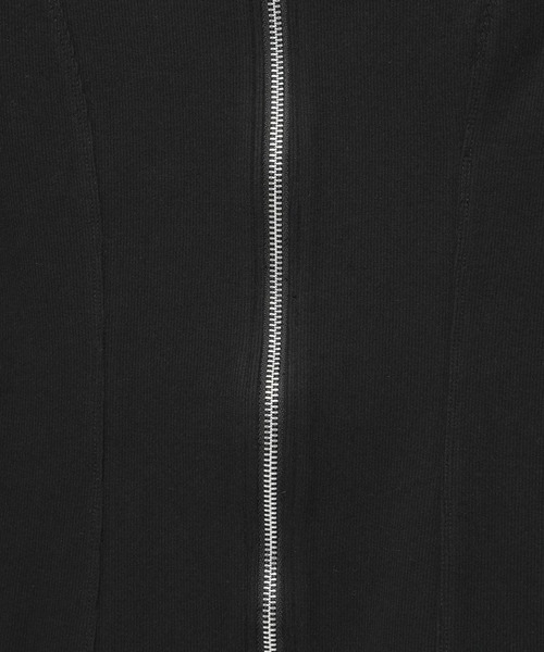 HARE（ハレ）の「ジップリブタイトカーディガン(HARE)（カーディガン/ボレロ・レディース・ブラック/グレー/バーガンディー・FREE）」の21枚目の写真