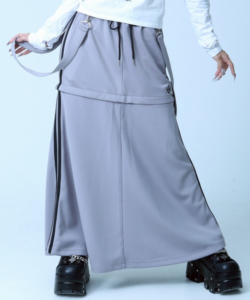 レフレム スカート フリーサイズ REFLEM【レフレム】弾丸ベルト付きフリルスカート/全2色