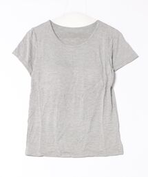 LUMIRA（ルミラ）の「らくらくカップ付き 無地Tシャツ（Tシャツ/カットソー）」