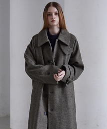 メンズのステンカラーコート（ブラウン/茶色系）ファッション通販