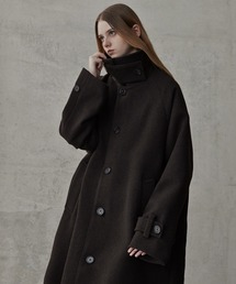 CLEL(�N���C��)�́yCLEL�zWool Blend Tech Melton Soutien Collar Coat / �E�[���u�����h �e�b�N�����g���X�e���J���[�R�[�g(�X�e���J���[�R�[�g)