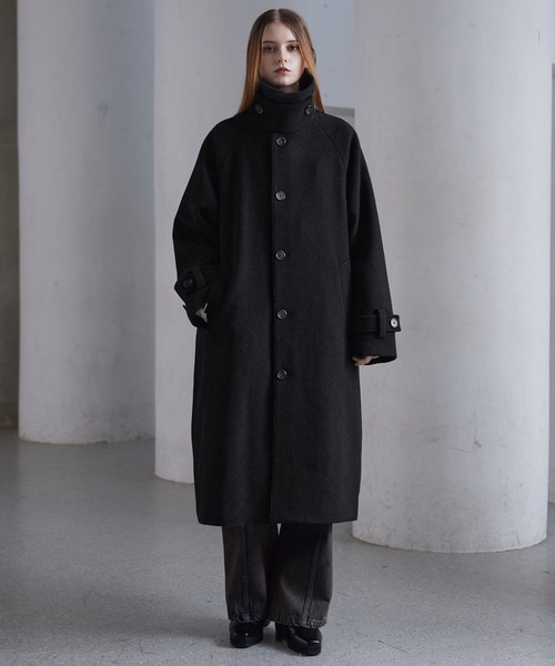 CLEL（クレイル）の「【CLEL】Wool Blend Tech Melton Soutien Collar